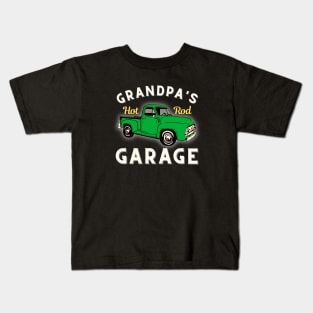 Grandpa's Hot Rod Garage Classic Vintage Kids T-Shirt